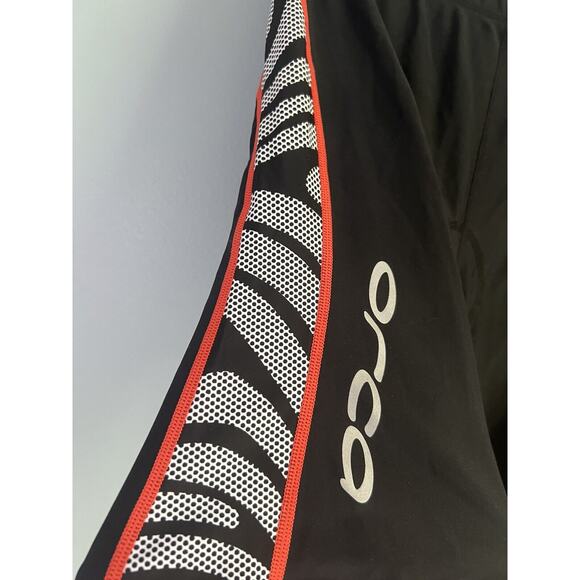 Orca Womens 226 Tri Pant, Black Orange White Triathlon Short pant UK 10 US SMALL - Picture 5 of 8